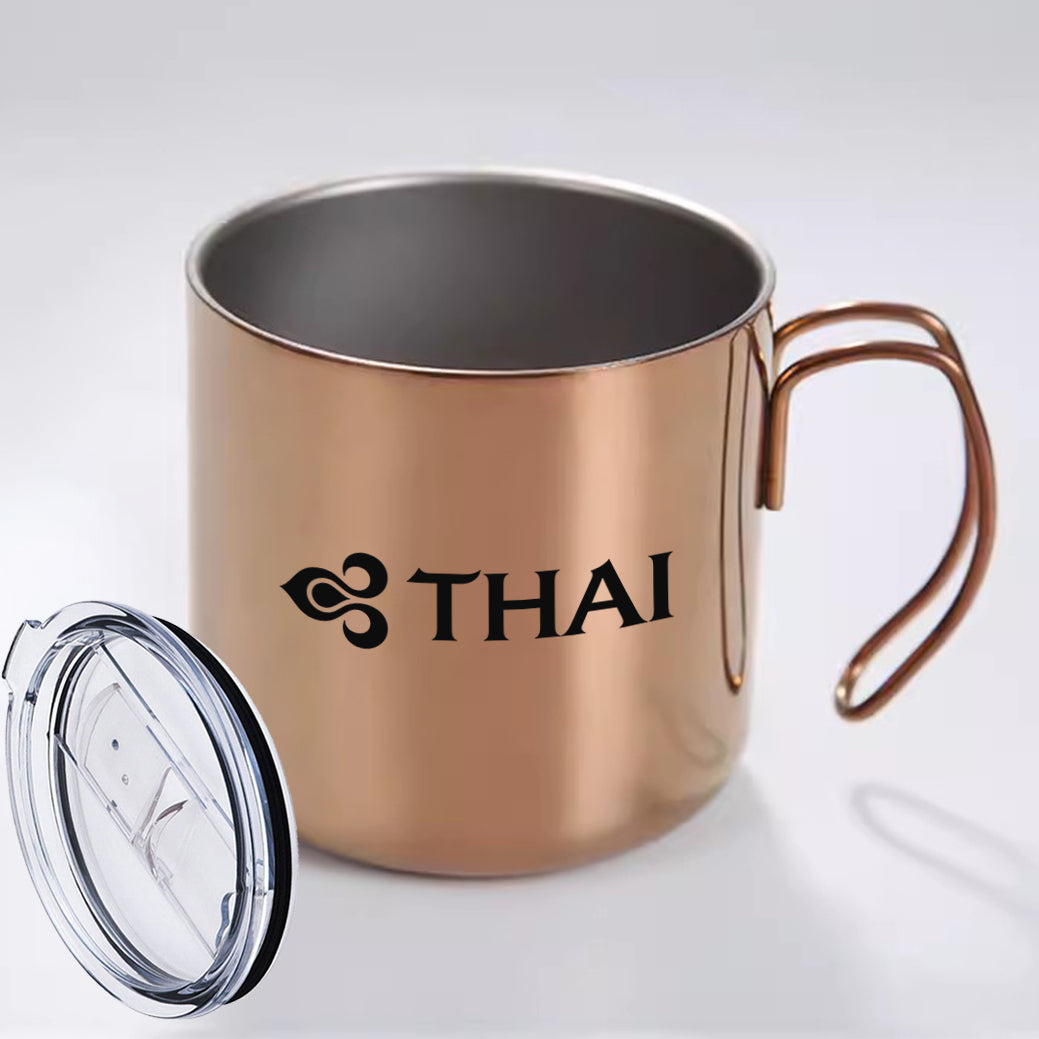 Thai Airways Designed Stainless Steel Portable Mugs