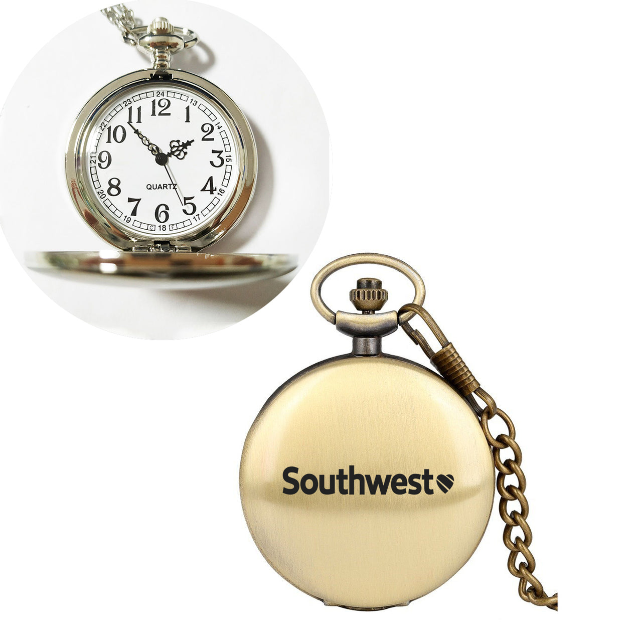 Southwest Airlines Designed Pocket Watches