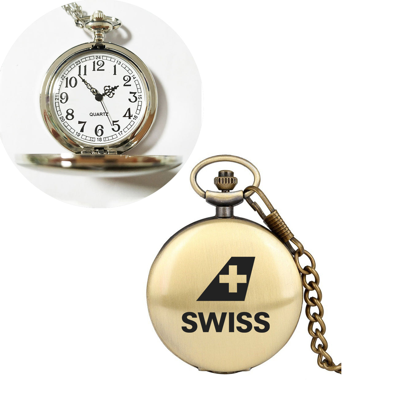 Swiss International Airlines Designed Pocket Watches