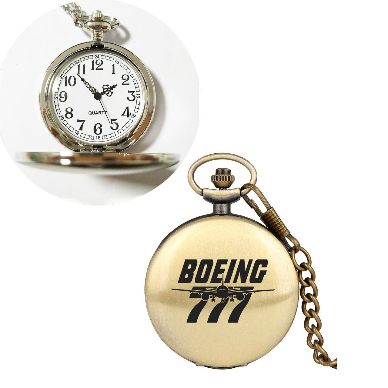 Amazing Boeing 777 Designed Pocket Watches