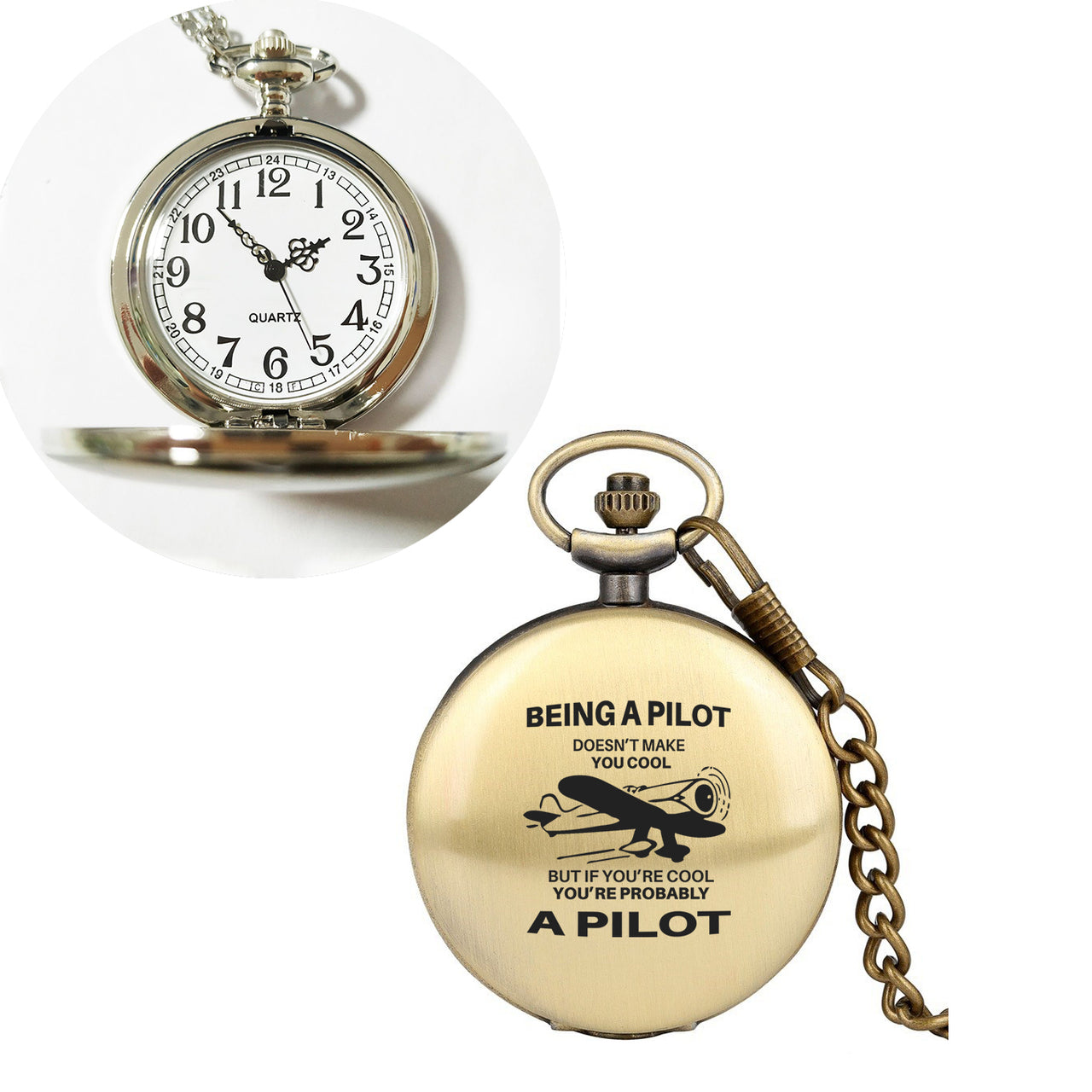 Wadsworth Pilot Pilot Pocket Watch Pilot Pocket Watch Antique 48mm