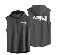 Thumbnail for Airbus A320 & Text Designed Hooded Tank Tops