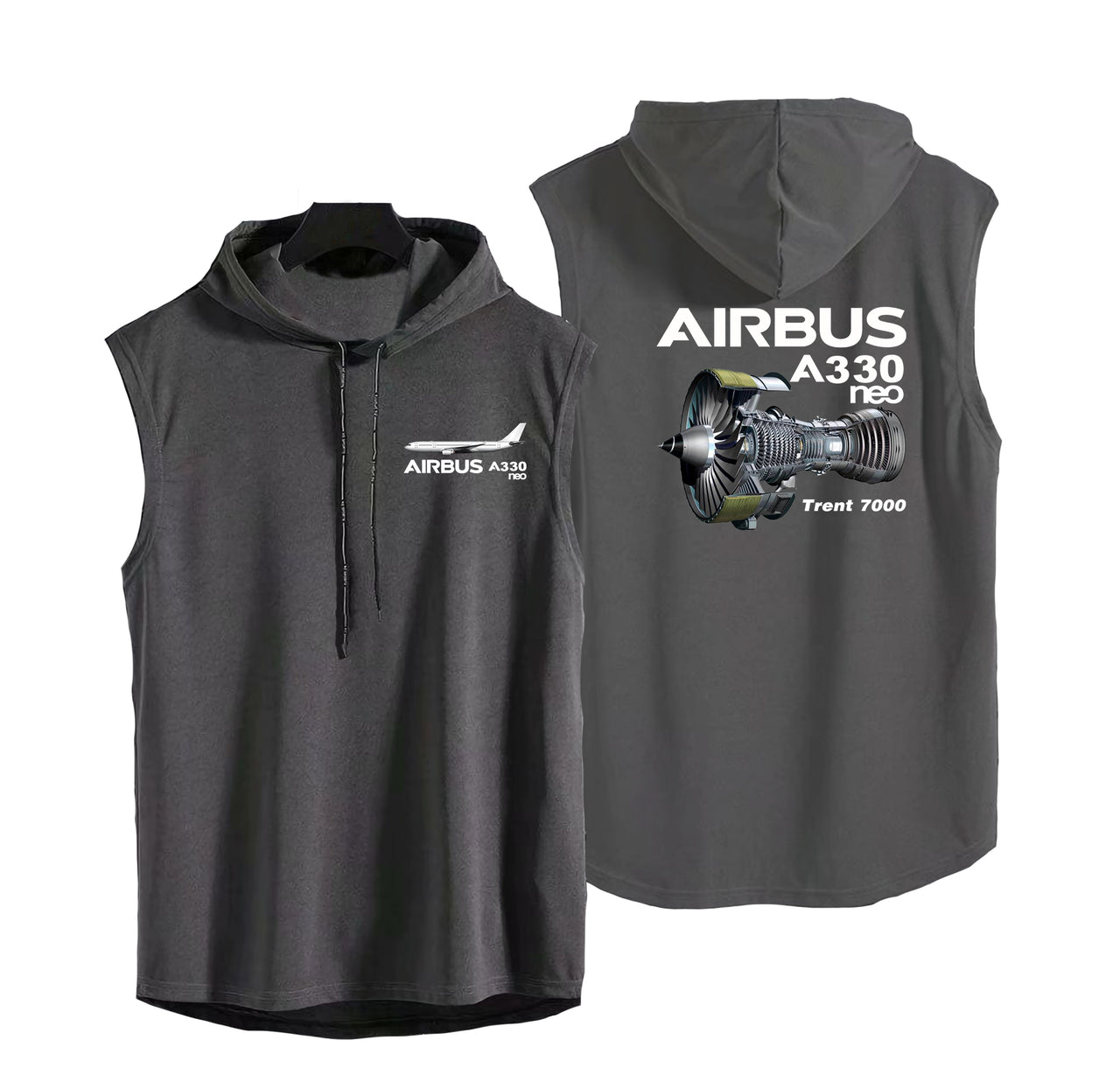 The Airbus A330neo Designed Hooded Tank Tops