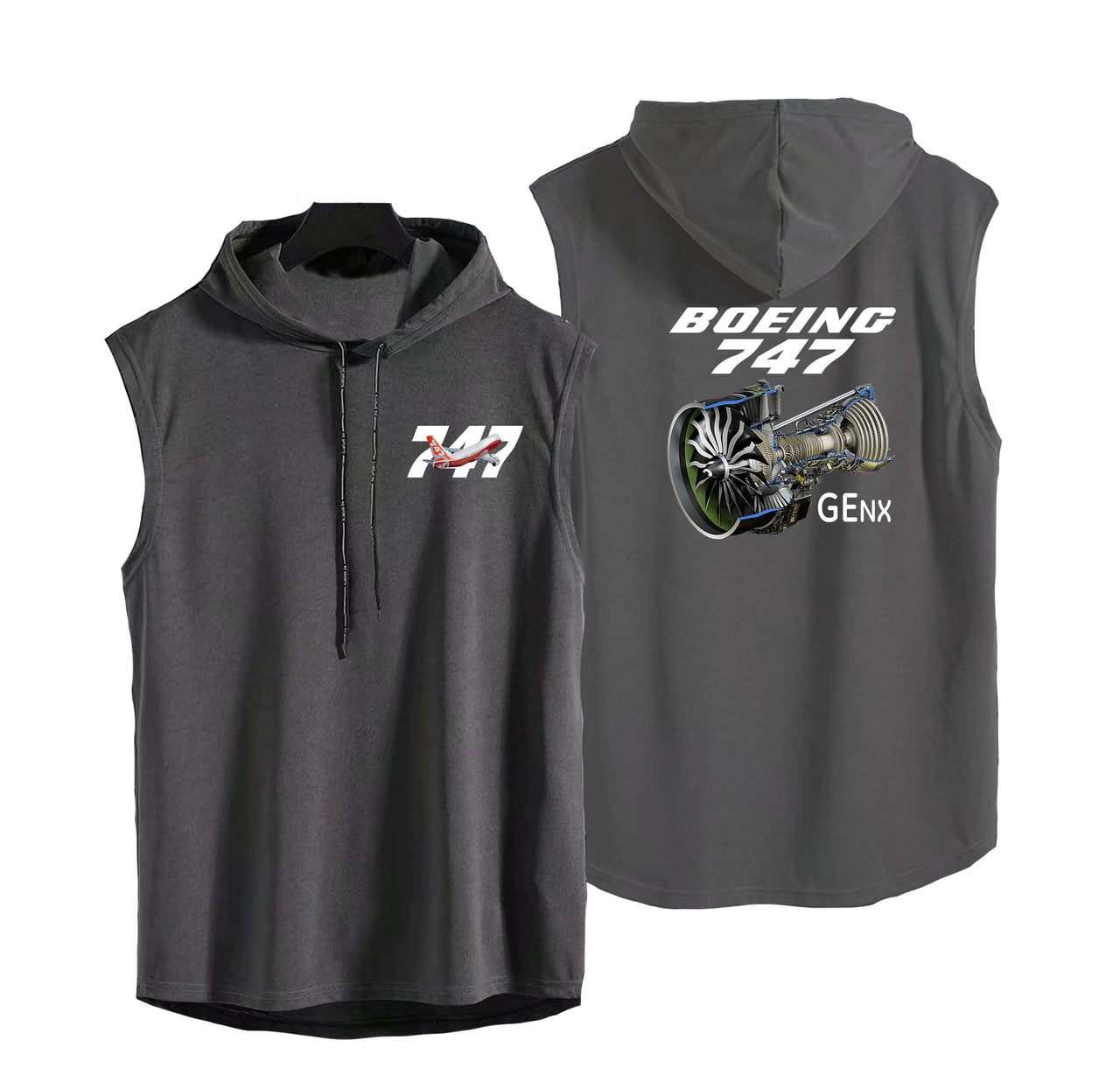 Boeing 747 & GENX Engine Designed Hooded Tank Tops