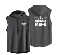 Thumbnail for Bombardier Dash-8 & Plane Designed Hooded Tank Tops