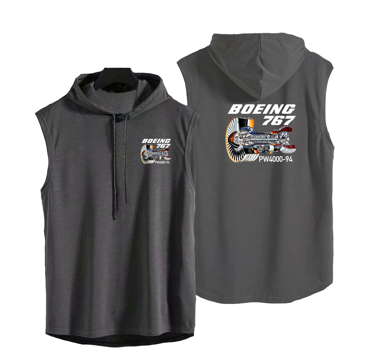 Boeing 767 Engine (PW4000-94) Designed Hooded Tank Tops