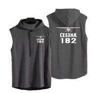 Thumbnail for Cessna 182 & Plane Designed Hooded Tank Tops