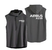 Thumbnail for Airbus A330 & Text Designed Hooded Tank Tops