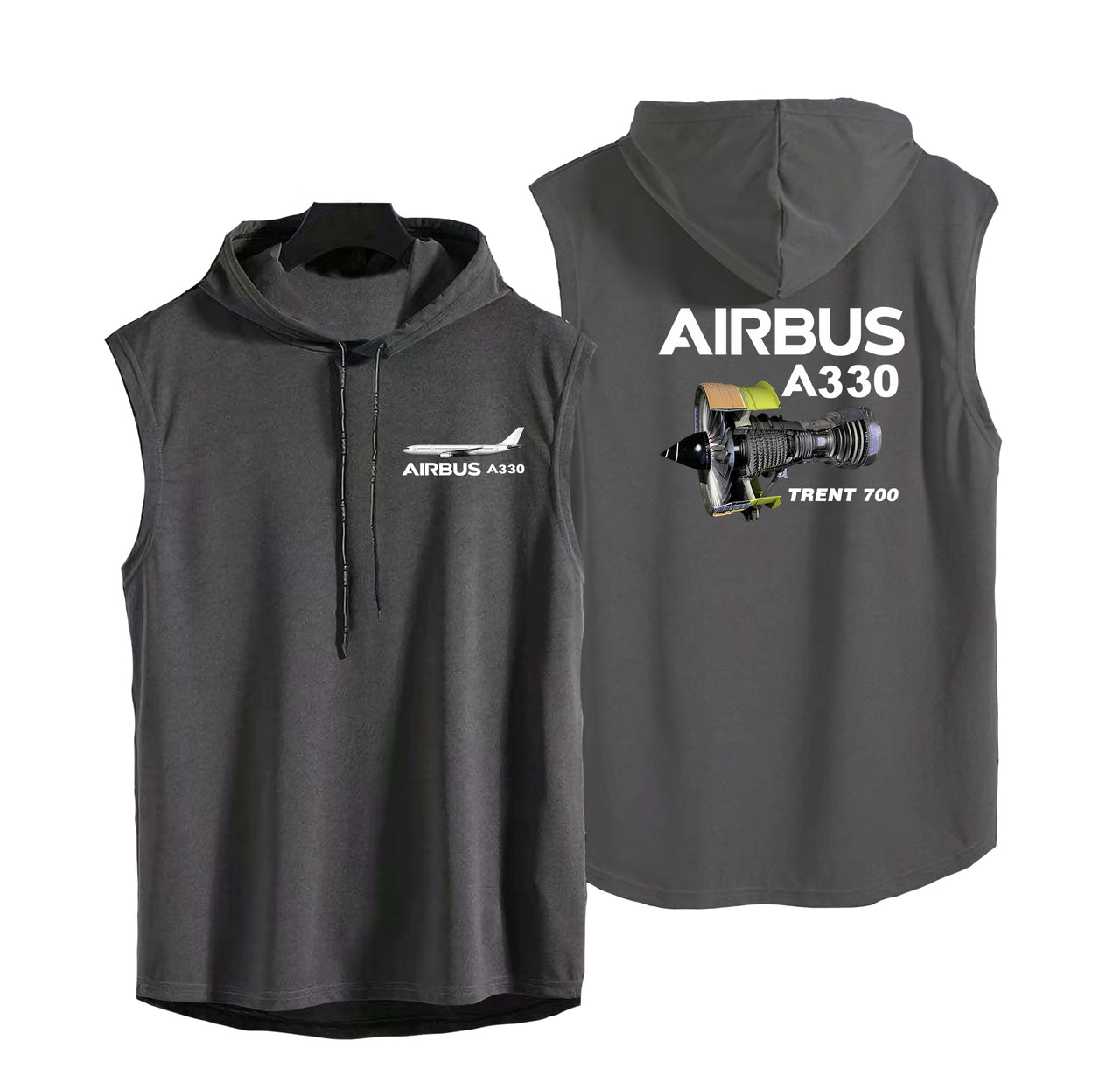 Airbus A330 & Trent 700 Engine Designed Hooded Tank Tops