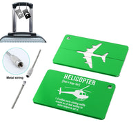 Thumbnail for Helicopter [Noun] Designed Aluminum Luggage Tags