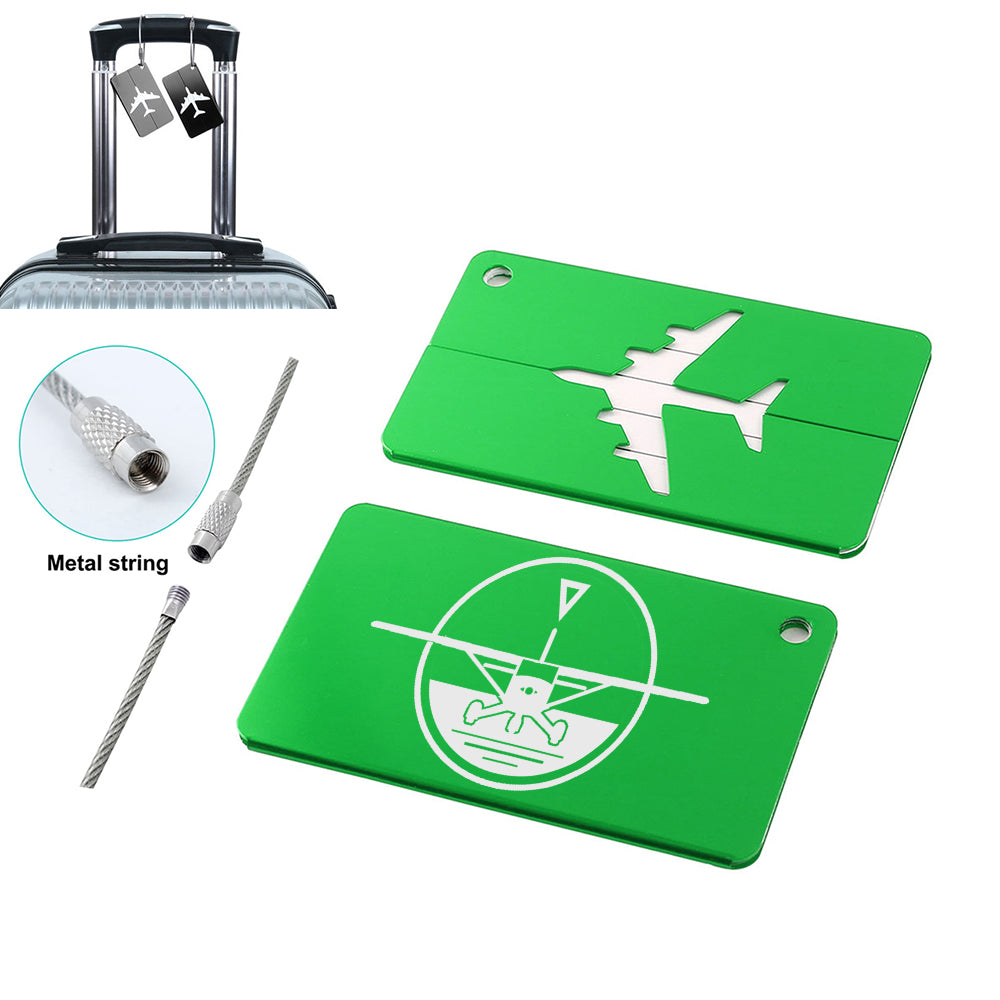 Cessna & Gyro Designed Aluminum Luggage Tags
