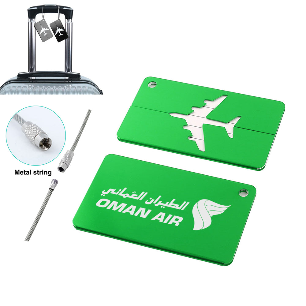 Oman Airlines Designed Aluminum Luggage Tags