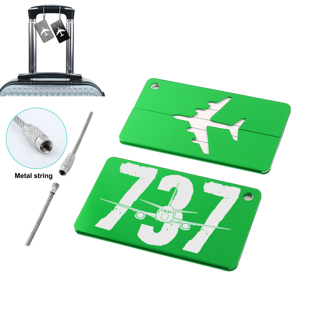 Boeing 737 Designed Designed Aluminum Luggage Tags