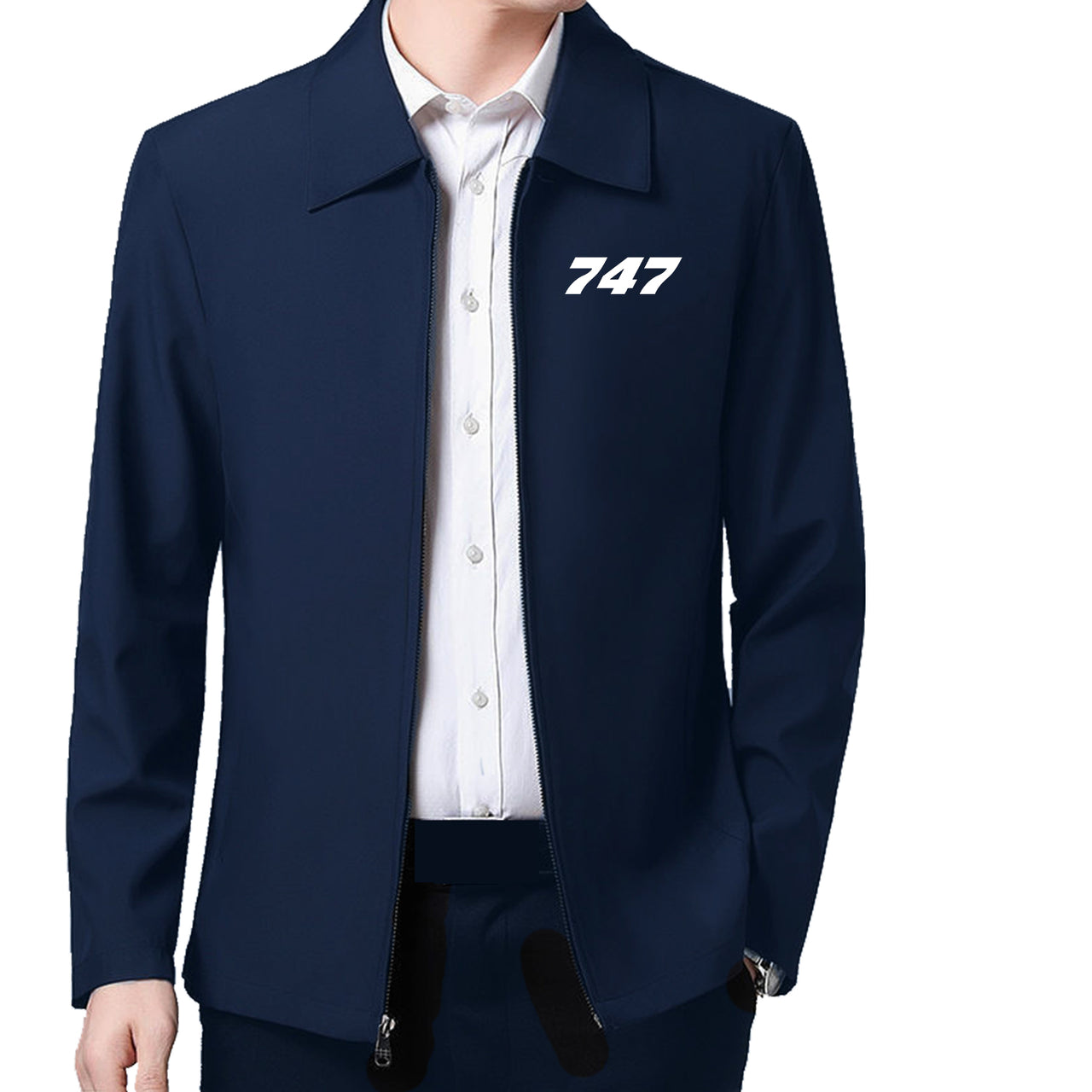 747 Flat Text Designed Stylish Coats