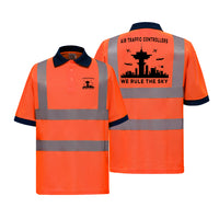 Thumbnail for Air Traffic Controllers - We Rule The Sky Designed Reflective Polo T-Shirts