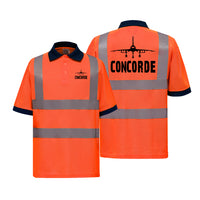 Thumbnail for Concorde & Plane Designed Reflective Polo T-Shirts