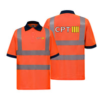 Thumbnail for CPT & 4 Lines Designed Reflective Polo T-Shirts