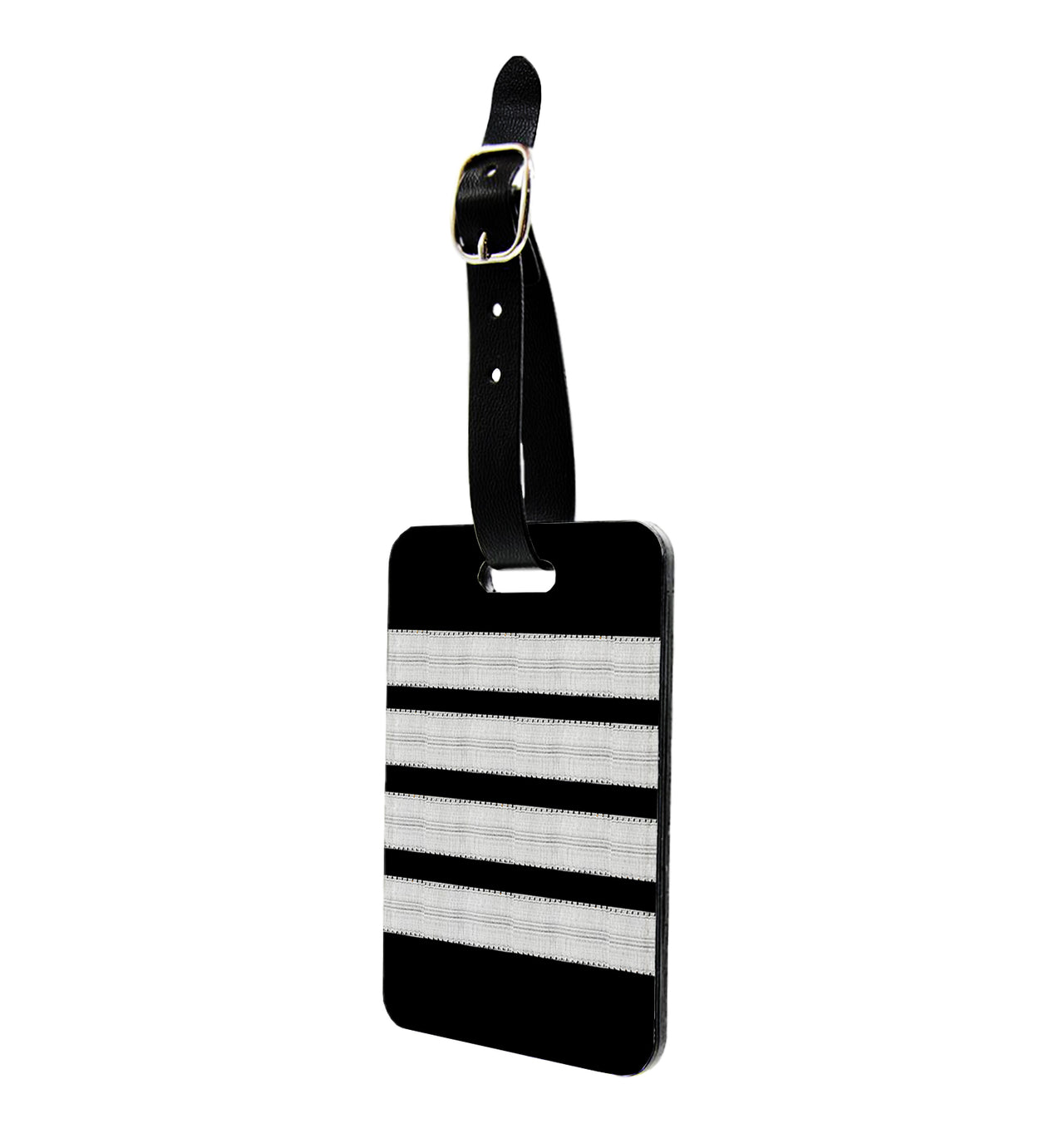Silver Pilot Epaulettes (4,3,2 Lines) Designed Luggage Tag