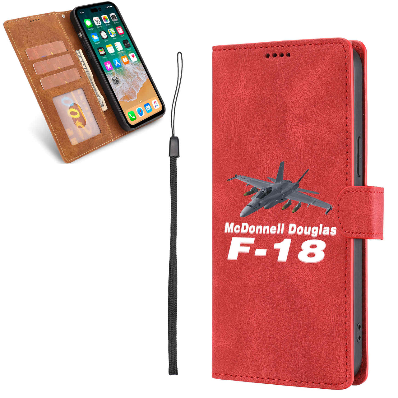 The McDonnell Douglas F18 Designed Leather Samsung S & Note Cases
