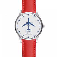 Thumbnail for Boeing 747 Designed Fashion Leather Strap Watches