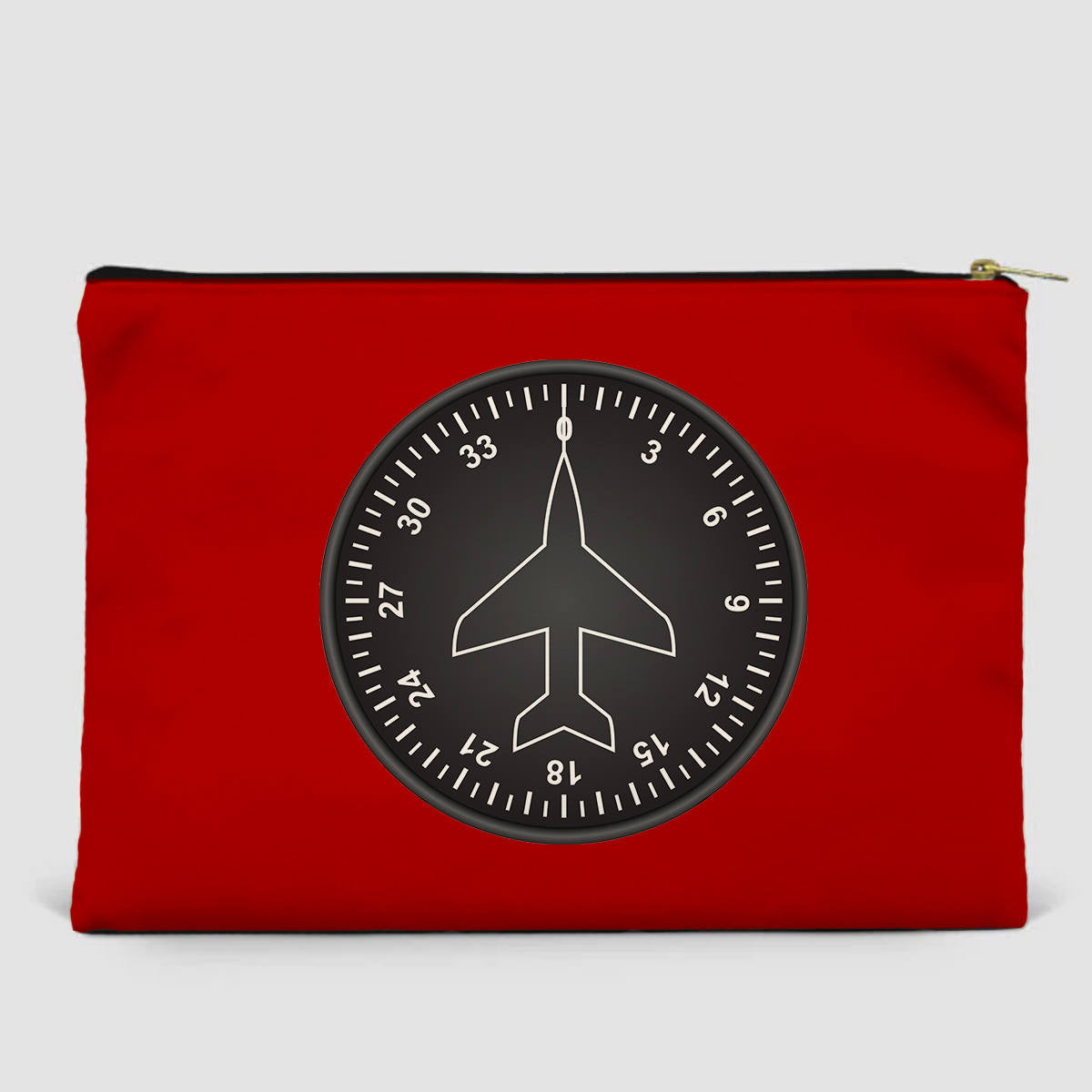 Airplane Instruments (Heading 2) Designed Zipper Pouch
