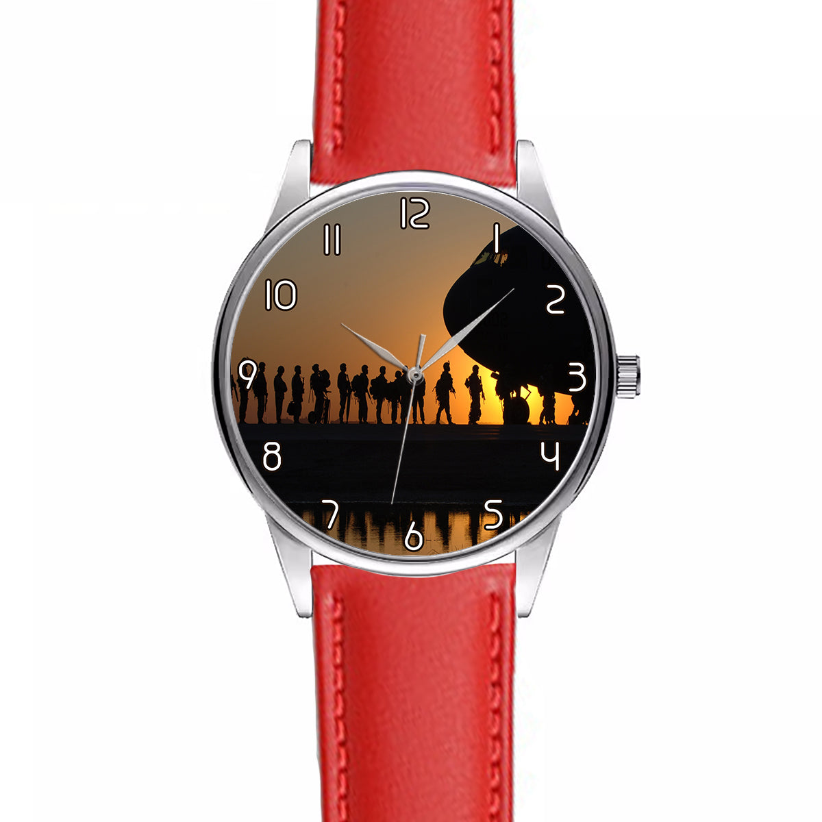 Band of Brothers Theme Soldiers Designed Fashion Leather Strap Watches