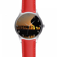 Thumbnail for Band of Brothers Theme Soldiers Designed Fashion Leather Strap Watches