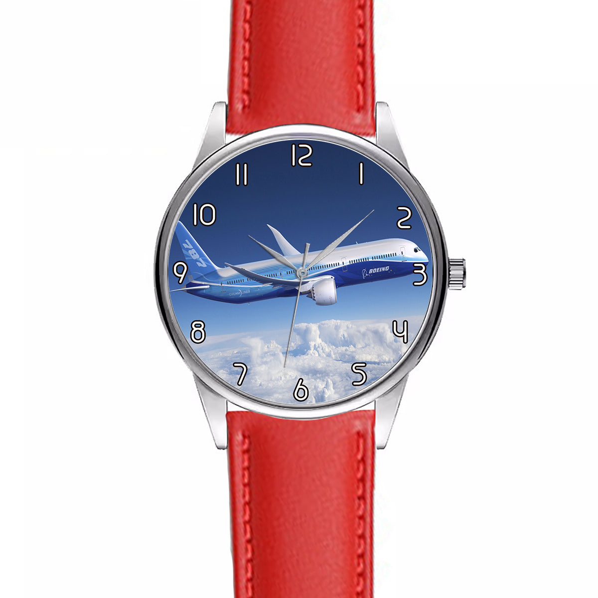 Boeing 787 Dreamliner Designed Fashion Leather Strap Watches