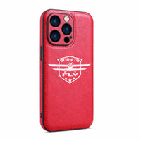 Thumbnail for Born To Fly Designed Designed Leather iPhone Cases