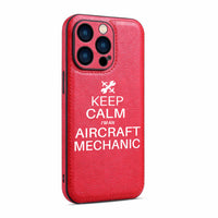 Thumbnail for Aircraft Mechanic Designed Leather iPhone Cases