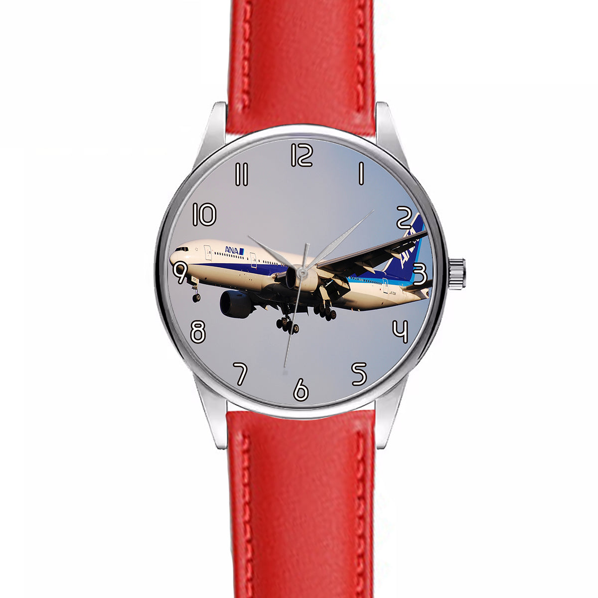 ANA's Boeing 777 Designed Fashion Leather Strap Watches