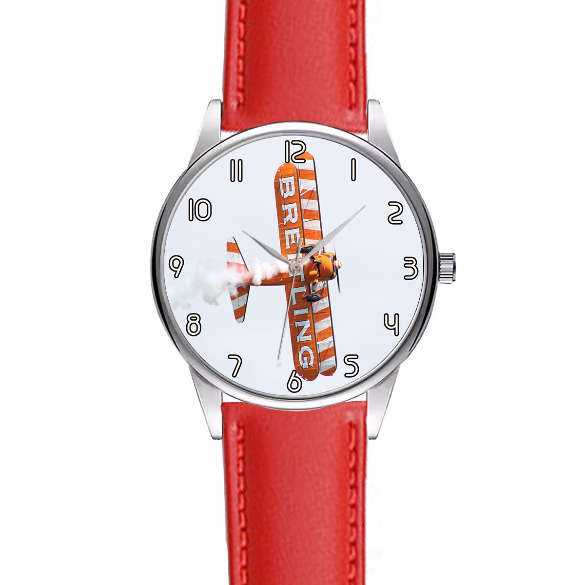 Breitling Show Aircraft Designed Fashion Leather Strap Watches