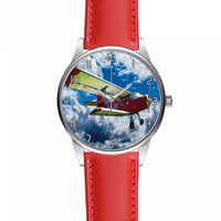 Thumbnail for Beautiful Clouds & Antonov-2 Designed Fashion Leather Strap Watches