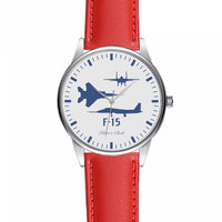 Thumbnail for Fighting Falcon F-15 (Special) Designed Fashion Leather Strap Watches
