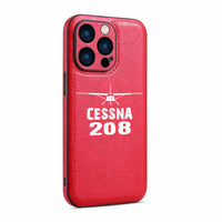 Thumbnail for Cessna 208 & Plane Designed Leather iPhone Cases