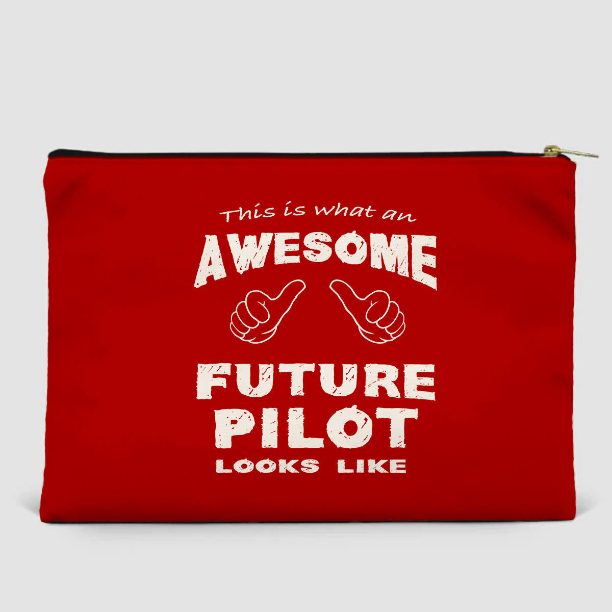 Future Pilot Designed Zipper Pouch