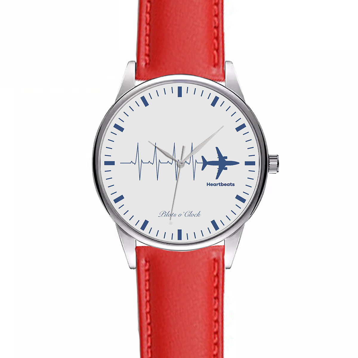 Aviation Heartbeats Designed Fashion Leather Strap Watches