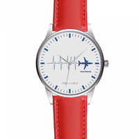 Thumbnail for Aviation Heartbeats Designed Fashion Leather Strap Watches