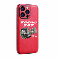 Thumbnail for Boeing 747 & GENX Engine Designed Leather iPhone Cases