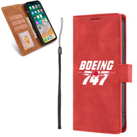 Thumbnail for Amazing Boeing 747 Designed Leather Samsung S & Note Cases