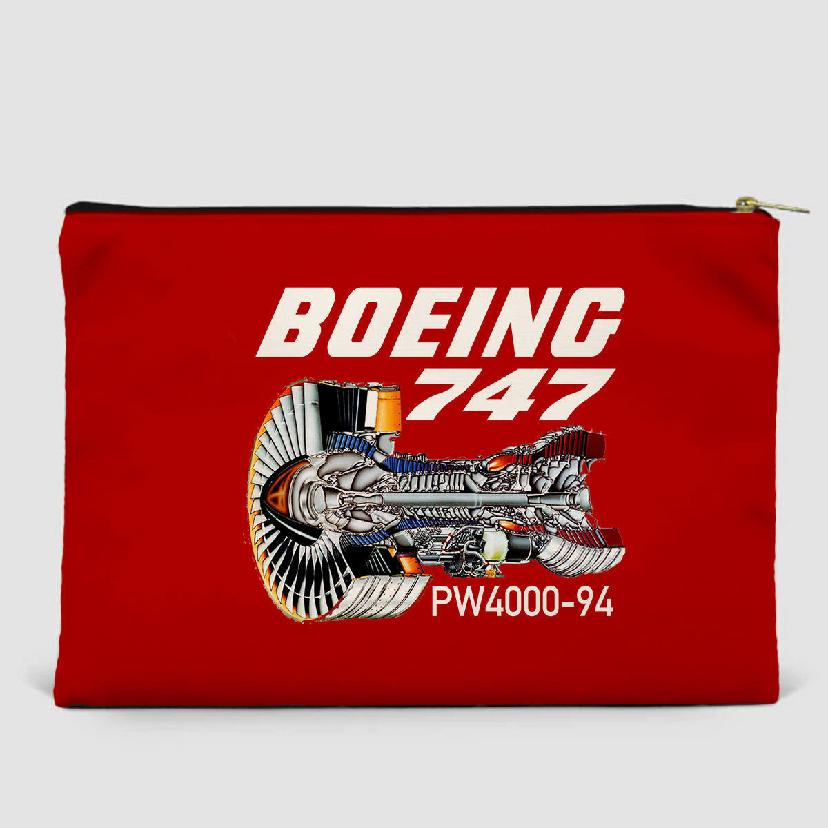 Boeing 747 & PW4000-94 Engine Designed Zipper Pouch
