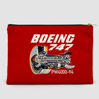 Thumbnail for Boeing 747 & PW4000-94 Engine Designed Zipper Pouch