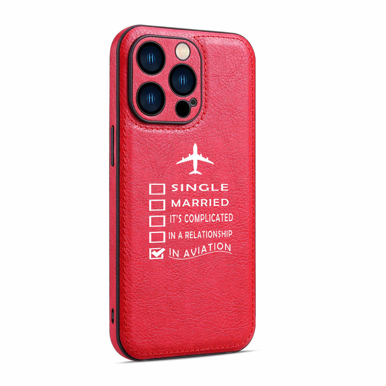 In Aviation Designed Leather iPhone Cases