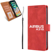Thumbnail for Airbus A310 & Text Designed Leather Samsung S & Note Cases