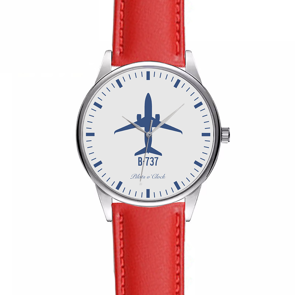 Boeing 737 Designed Fashion Leather Strap Watches