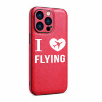 Thumbnail for I Love Flying Designed Leather iPhone Cases