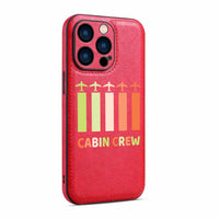 Thumbnail for Colourful Cabin Crew Designed Leather iPhone Cases