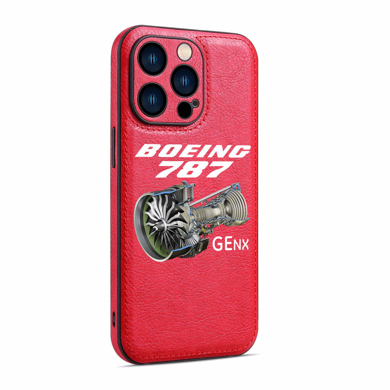 Boeing 787 & GENX Engine Designed Leather iPhone Cases