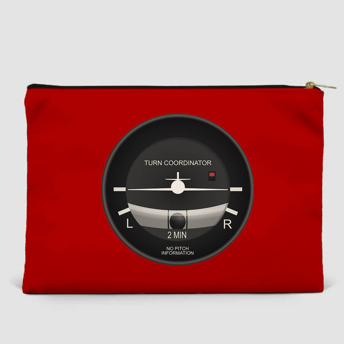 Airplane Instruments (Turn Coordinator) Designed Zipper Pouch