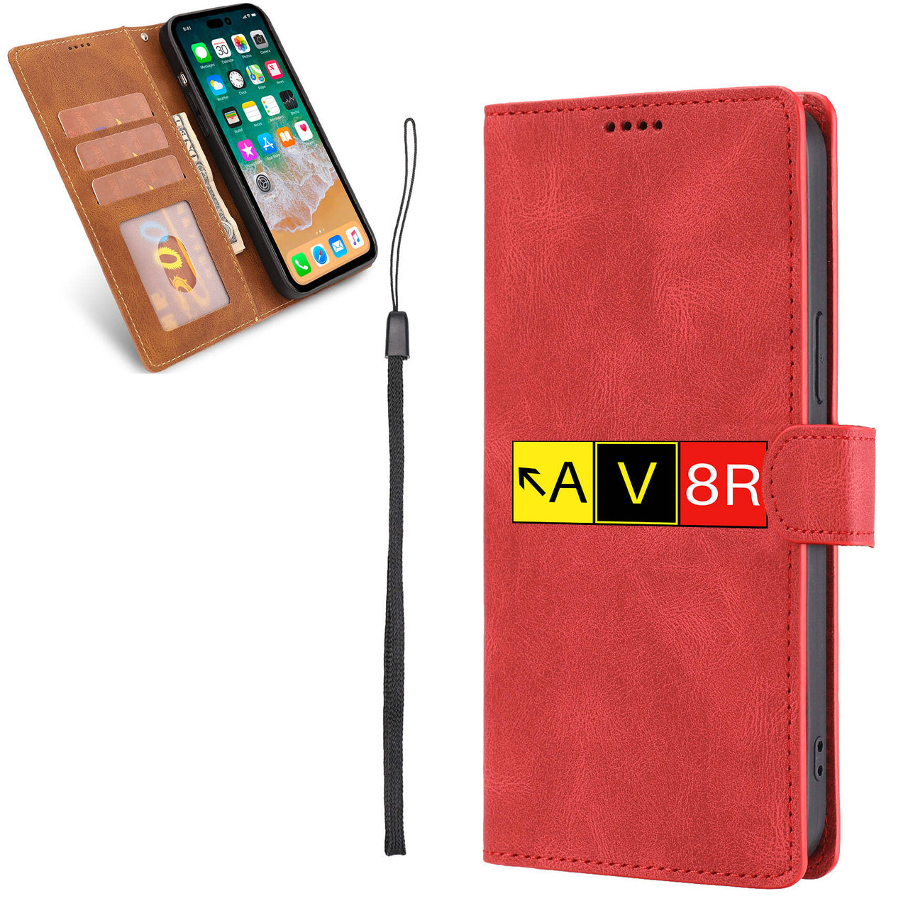 AV8R Designed Leather iPhone Cases